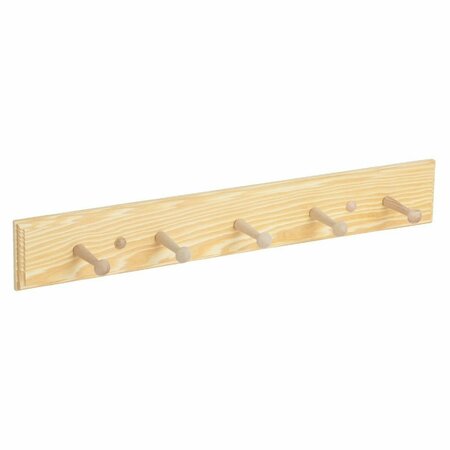 WADDELL Wood 24 In. Shaker Peg Rack SPR-24/HR240